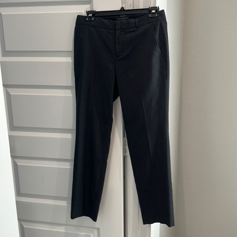 Banana Republic Jackson fit grey black trousers